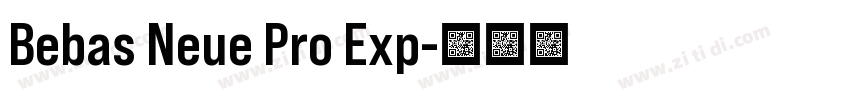 Bebas Neue Pro Exp字体转换